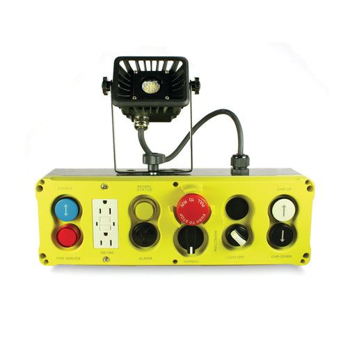 Cartop Station with LED Flood Light Delco Elevator Products Delco Elevator Products
